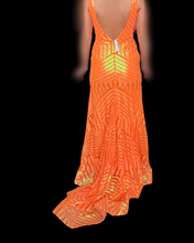 Load image into Gallery viewer, Deep V Neck &amp; Back Sequin Gown with Train
