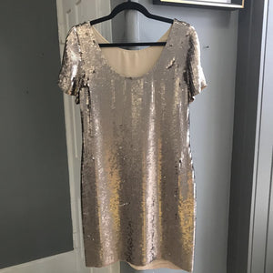 Oasis gold sequin dress