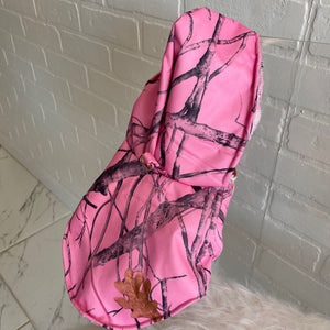 Pink Camo Print Hooded Dog Jacket