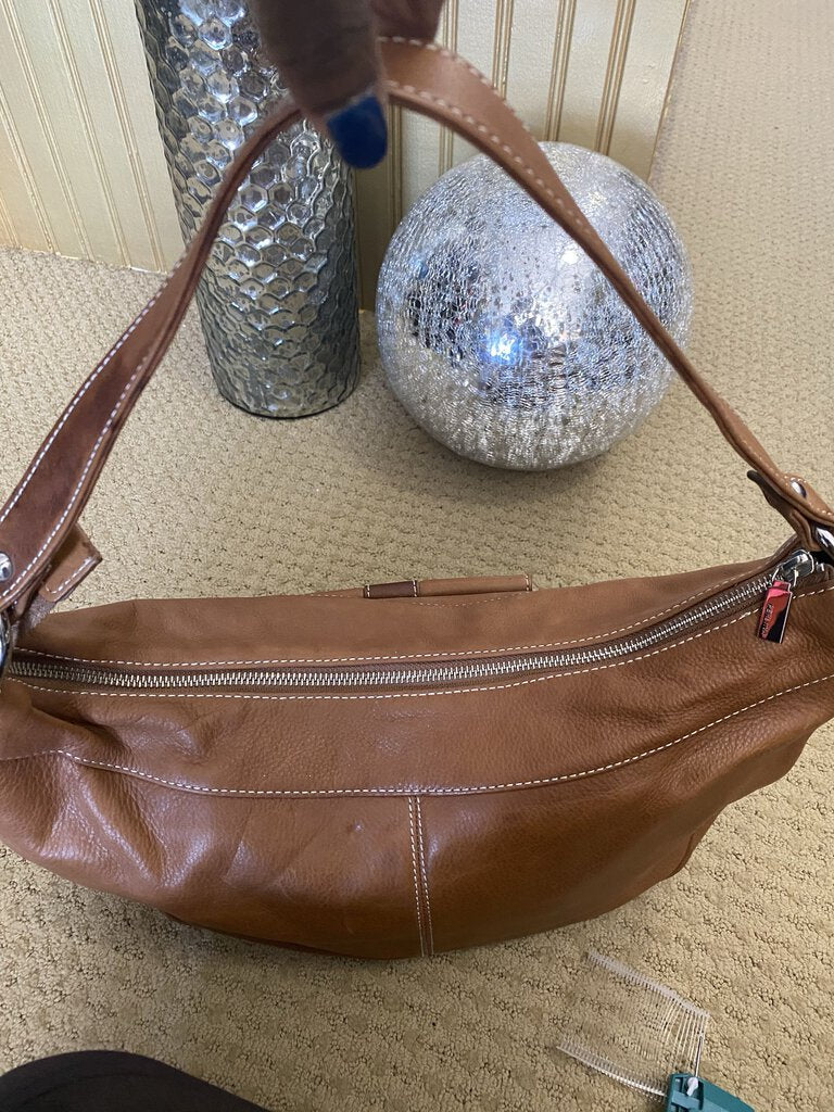 Large leather satchel