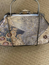 Load image into Gallery viewer, Vintage metal and woven purse
